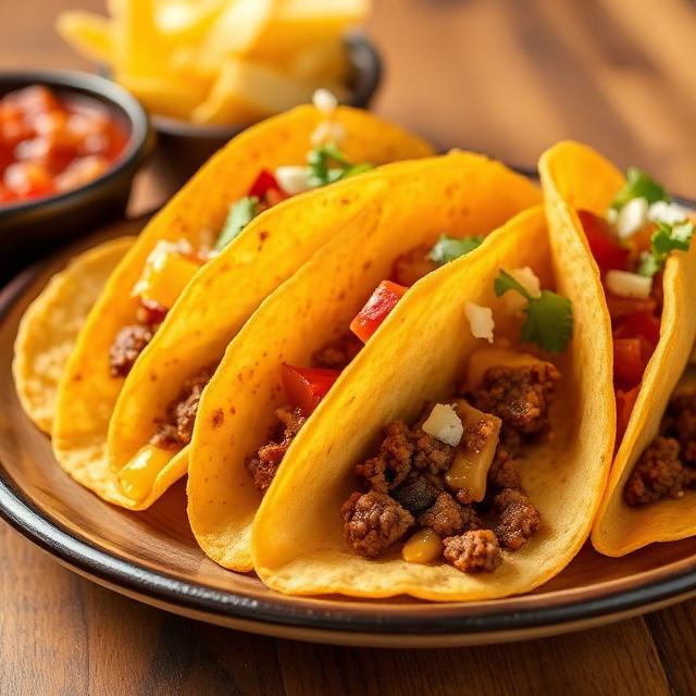 Crunchy Queso Taco Plate